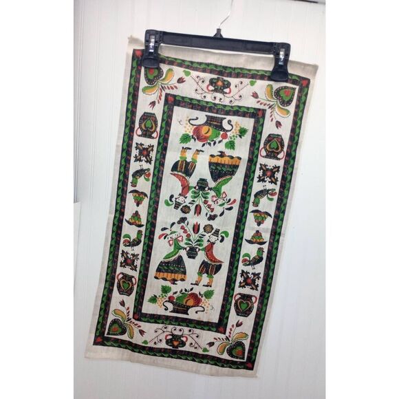 Vintage colorful. Dutch, linen  table runner - Picture 1 of 4